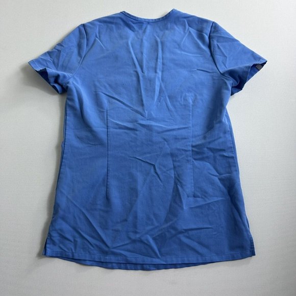 Figs Catarina Single Pocket Solid Blue Scrub Top Womens Size‎ XXS Uniform ￼ - Picture 2 of 9